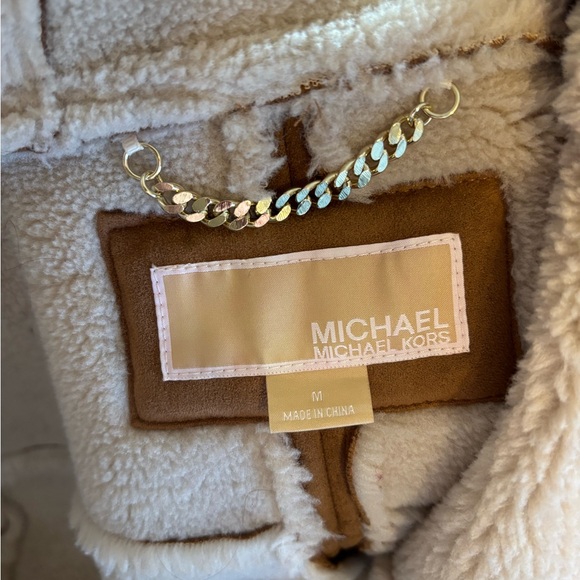 Michael Kors Faux Suede/Shearling Coat - Picture 6 of 8